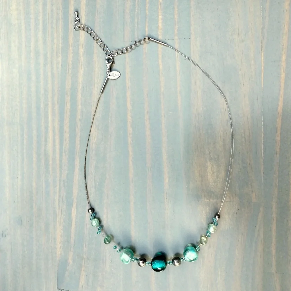 Lia Sophia glass beaded necklace